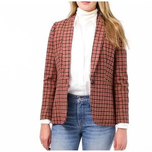J. Crew Parke English Wool Houndstooth Blazer Jacket Size 8